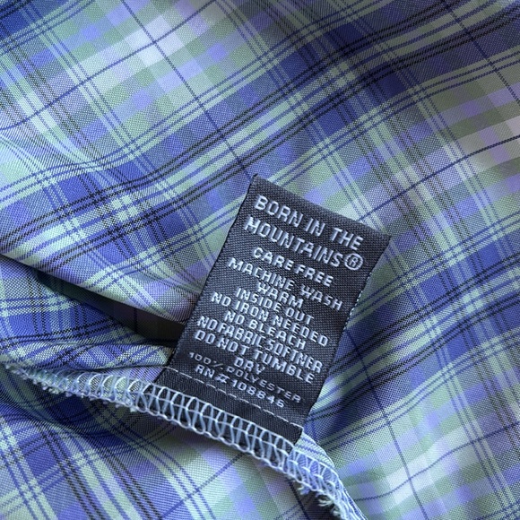 Kuhl Plaid IONIK Short Sleeve Pearl Snap Western Shirt Gorpcore Women's Large - Picture 7 of 14